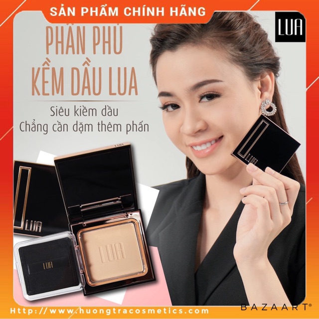 Phấn phủ bột khoáng kiềm dầu LUA Skin Fit Powder Pact | BigBuy360 - bigbuy360.vn