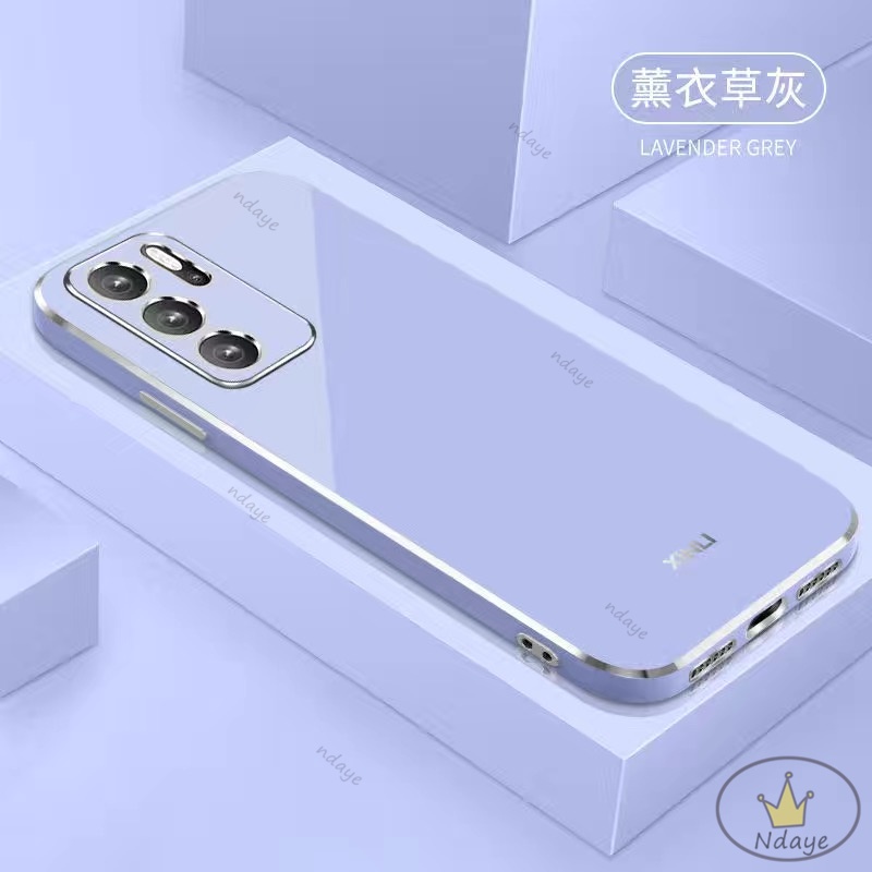 Ốp lưng OPPO Reno6 Reno4 Reno5 A93 A94 Reno6Z Reno7 Ốp Điện Thoại Tpu Màu Trơn Bảo Vệ Camera Cho OPPO Reno6 NDYZB