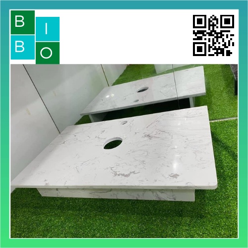 Bàn Đá Lavabo Trắng, Bàn Đá Chậu Rửa Mặt Đá Nhân Tạo Cao Cấp