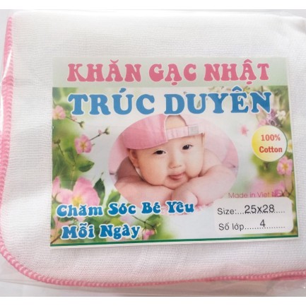 Combo 5 Khăn Sữa 4 Lớp Cao Cấp Cho Bé Sơ Sinh - Khăn Sữa Em Bé 4 Lớp Cao Cấp