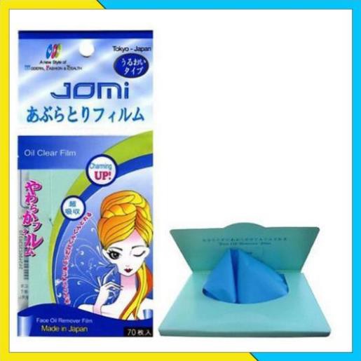 Giấy thấm dầu Jomi Oil Clear Film 70 tờ, giấy thấm dầu làm sạch da mặt