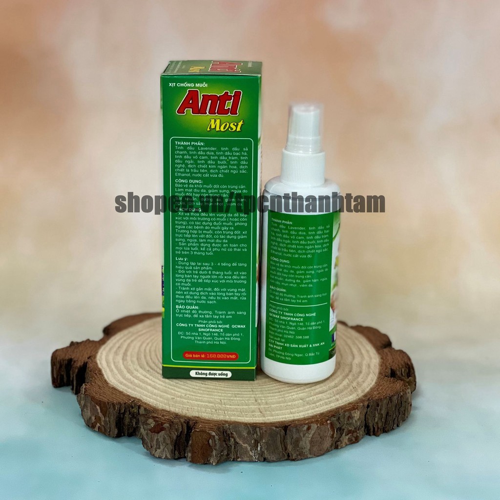 Xịt chống muỗi ZIKA xua đuổi côn trùng, tránh muỗi đốt – Hộp 1 chai 99ml