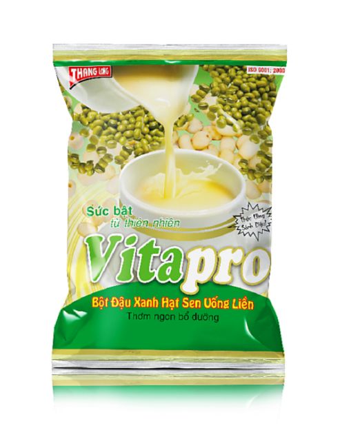 BỘT ĐẬU XANH HẠT SEN 350GR  CÓ ĐƯỜNG - MÁT GAN , THANH LỌC