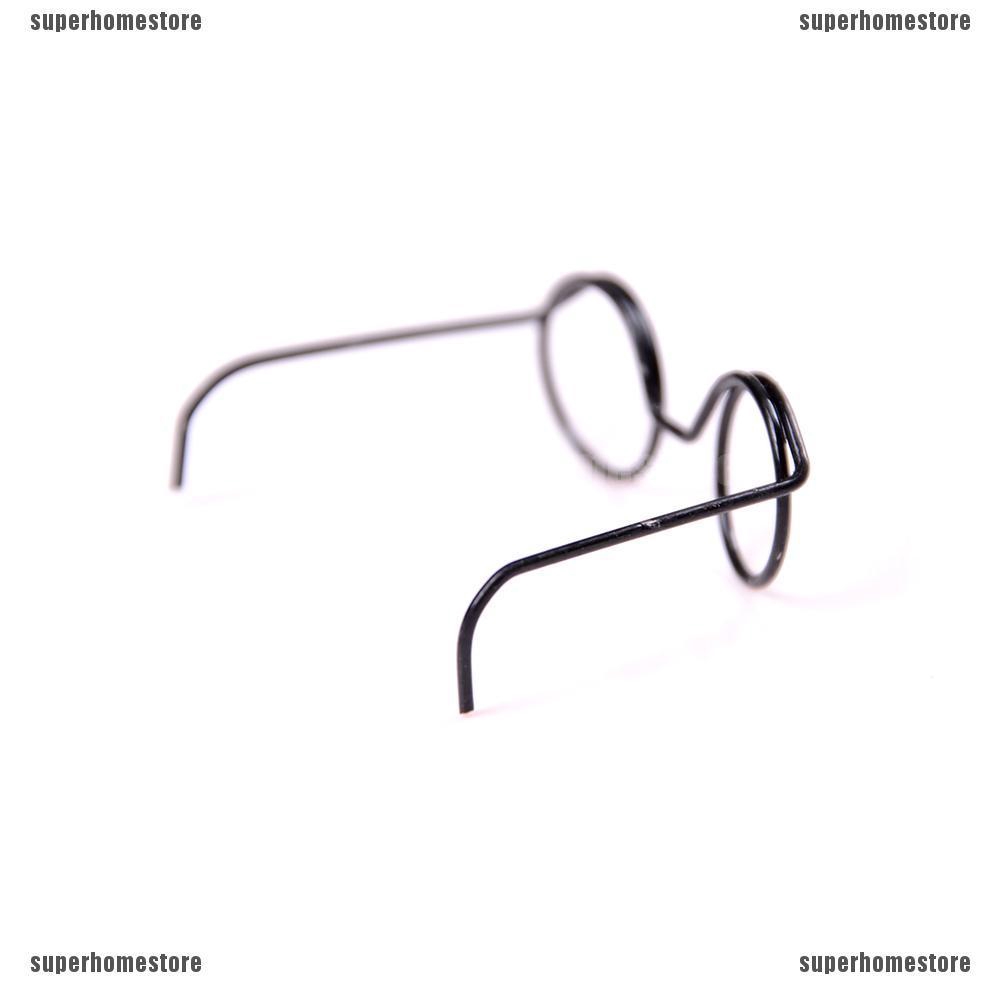 Set 2 Mắt Kính Gọng Tròn Cho Búp Bê Tỉ Lệ 1 / 6 30cm