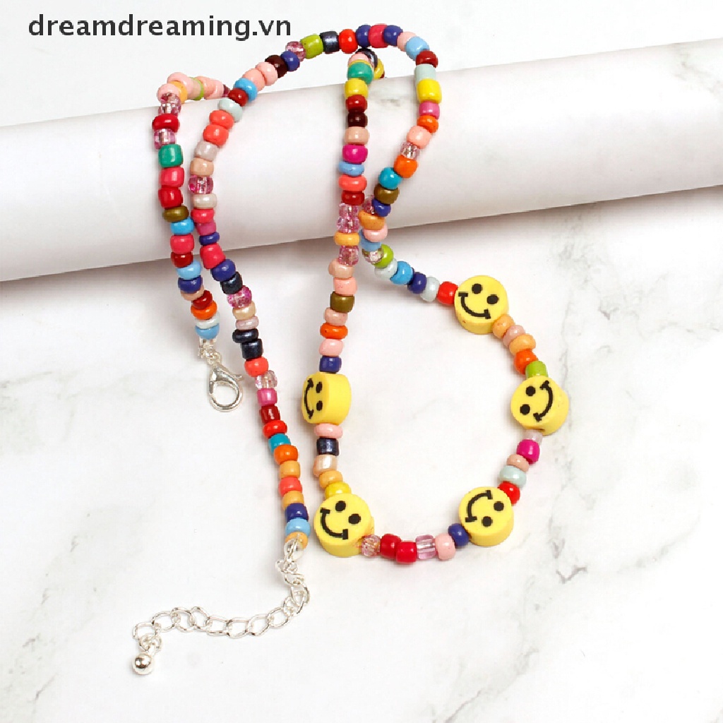 Dây Chuyền choker Nhiều Màu Thời Trang Mùa Hè Phong Cách Bohemian