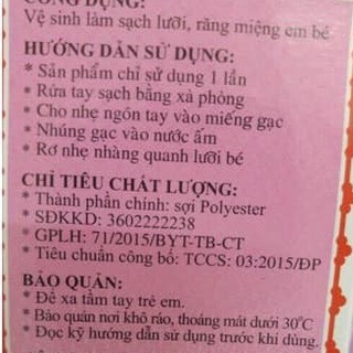 Rơ Lưỡi Đông Fa Mềm Cho Bé Sơ Sinh Hộp 5 Cái