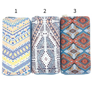 Bóp ví dài cartoon hoạ tiết hoạt hình thổ cẩm phong cách Italia dễ thương cute - Banana Store