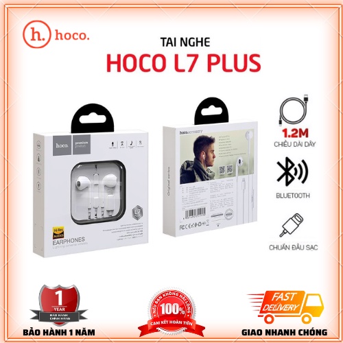 Tai Nghe HOCO L7 PLUS Chính Hãng - Tai Nghe Nhét Tai có Mic cho 7,8,X,XS,11,11PRO… Bảo Hành 1 Năm