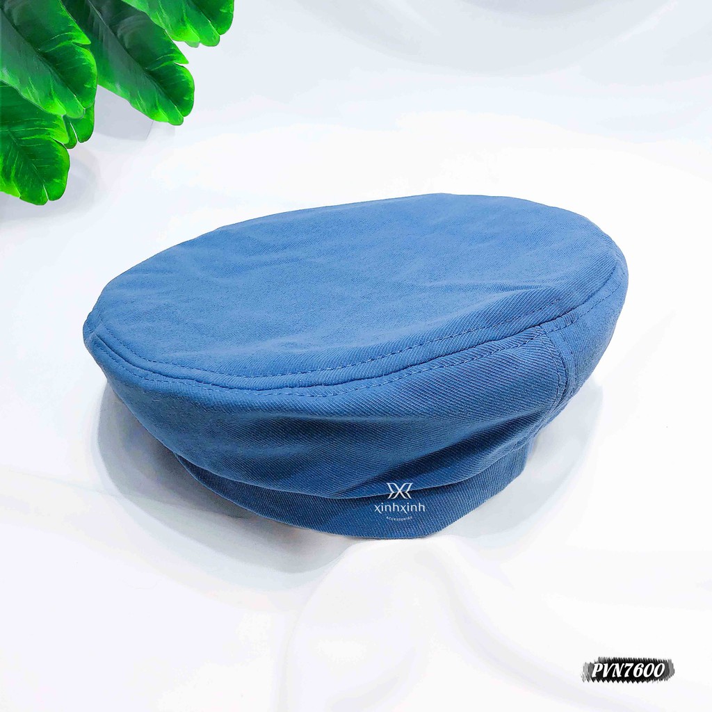 Mũ nồi Beret vải trơn trẻ trung - Xinh Xinh Accessories
