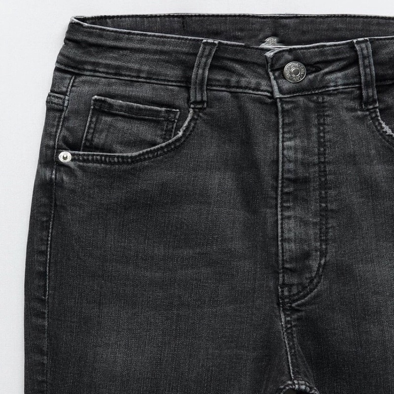 Quần Jeans Lưng Cao Co Dãn Hot Hit 2Màu Xanh Nhạt/Xám Đen Siêu Đẹp | BigBuy360 - bigbuy360.vn