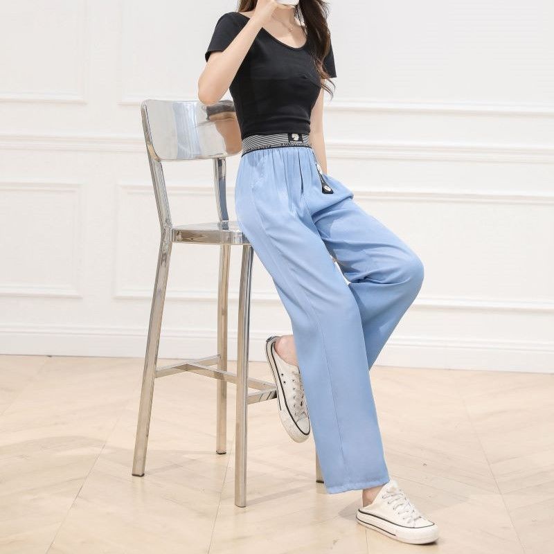 Quần Jean Vải tencel Lưng Cao Dáng Rộng Thời Trang Xuân Hè Hàng Mới 2022