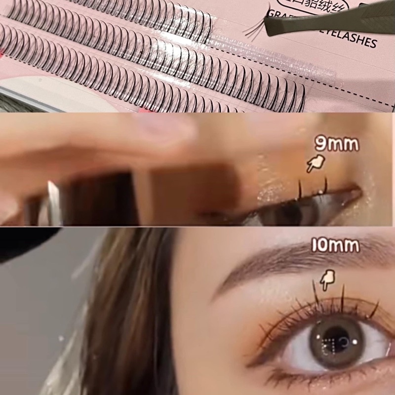 set mi giả tự nối 3 in 1 ( tặng kèm keo và nhíp )