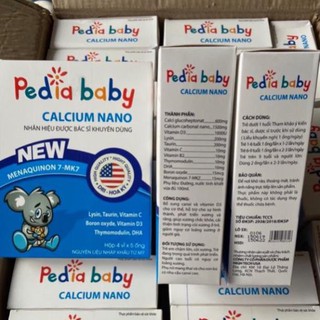 Pediababy bổ sung canxi giúp phát triển chiều cao hiệu quả cho bé hộp 20 ống