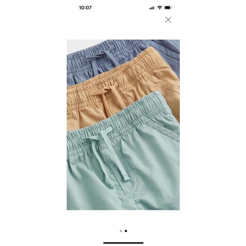 Sét 3 quần short bé trai hm us
