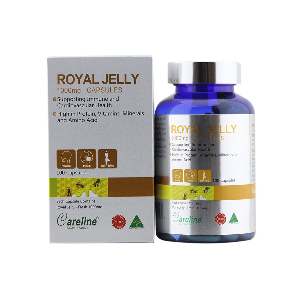 Viên Uống Sữa Ong Chúa CARELINE Royal Jelly Bồi Bổ Sức Khoẻ 100 Viên