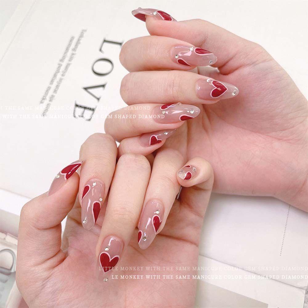 Miếng Dán Trang Trí Móng Tay 3D Hình Bản Đồ Đại Dương|Miếng Dán Trang Trí Móng Tay Tự Dính Màu Trắng Đen Đỏ Họa Tiết Trái Tim