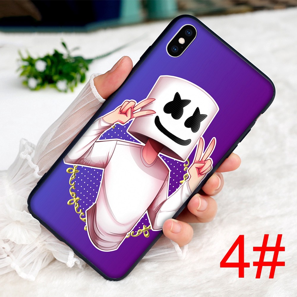 Ốp Lưng Mềm In Hình Dj Marshmello Dj Cho Iphone 8 7 6 6s 5 5s Se Plus X Xs Max