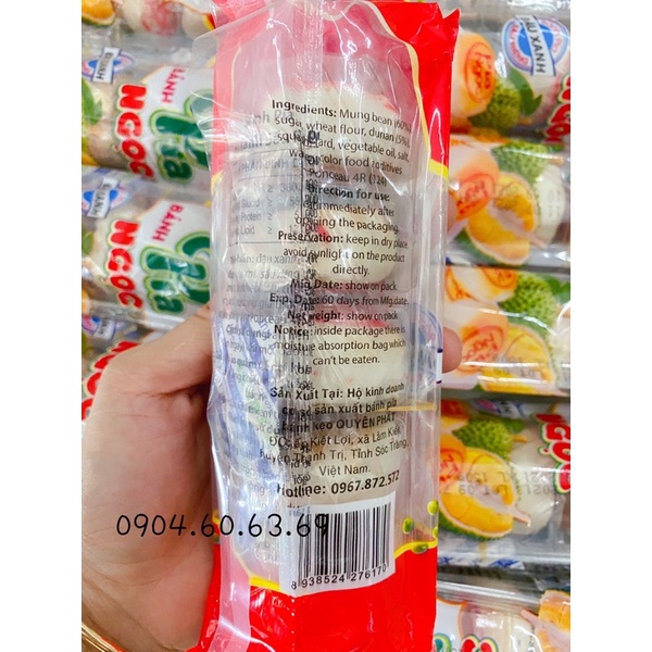 Bánh Pía Đậu Xanh Sầu Riêng Sóc Trăng 150g/5 cái