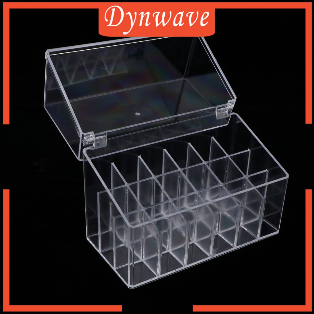 Hộp Đựng Son Môi Bằng Acrylic Trong Suốt Kèm Nắp Đậy Tiện Dụng