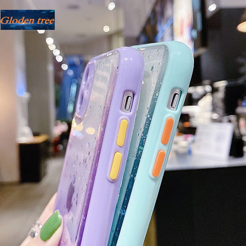 Ốp Điện Thoại Dẻo Họa Tiết Ngôi Sao Lấp Lánh Cho Oppo Realme 8 Pro Realme 7 Pro Realme Narzo 20 Pro Realme 7i C17