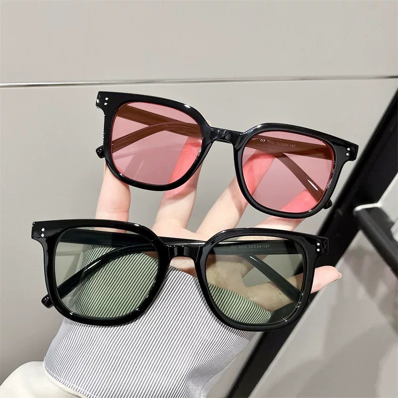 Mắt Kính Thời Trang Kính Râm Y2K Form Vuông Pha Hồng Baby Phong Cách Ulzzang Siêu Xinh - Hazo