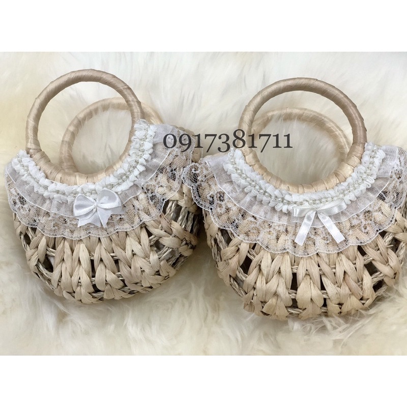 Túi cói mini cho bé gái