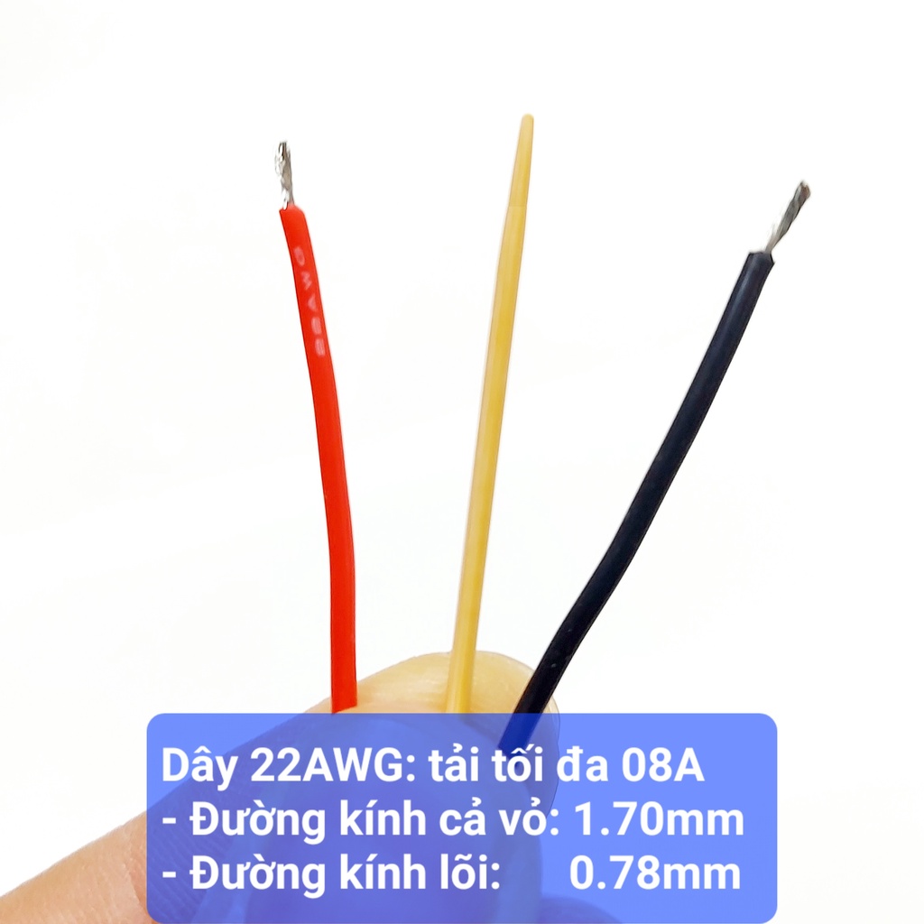 - Dây điện Silicon 22AWG  vỏ chịu nhiệt 200 độ chuyên RC Led RGB Pin Lipo PDB ESC Quadcopter