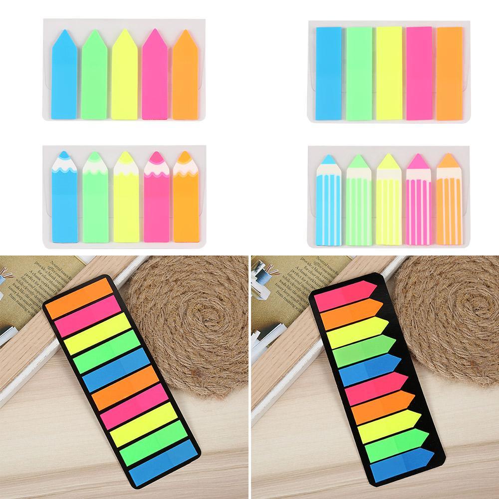 PISTA Giấy Ghi Chú Huỳnh Quang Tiện Dụng Cho Trường Học / Văn Phòng