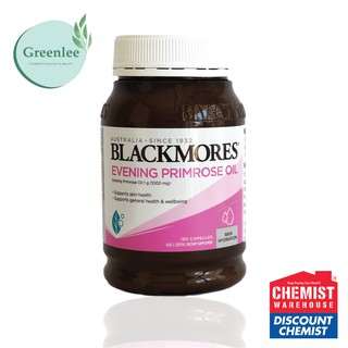 Tinh dầu Hoa anh thảo Blackmores Evening Primrose Oil 190 viên, Úc giúp làm đẹp da tóc, cân bằng nội tiết, giảm mụn