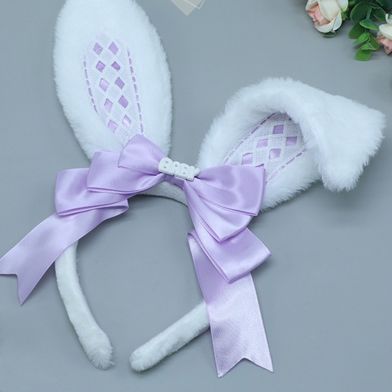 Băng Đô Tai Thỏ Dài Phong Cách Lolita Dành Cho Nữ