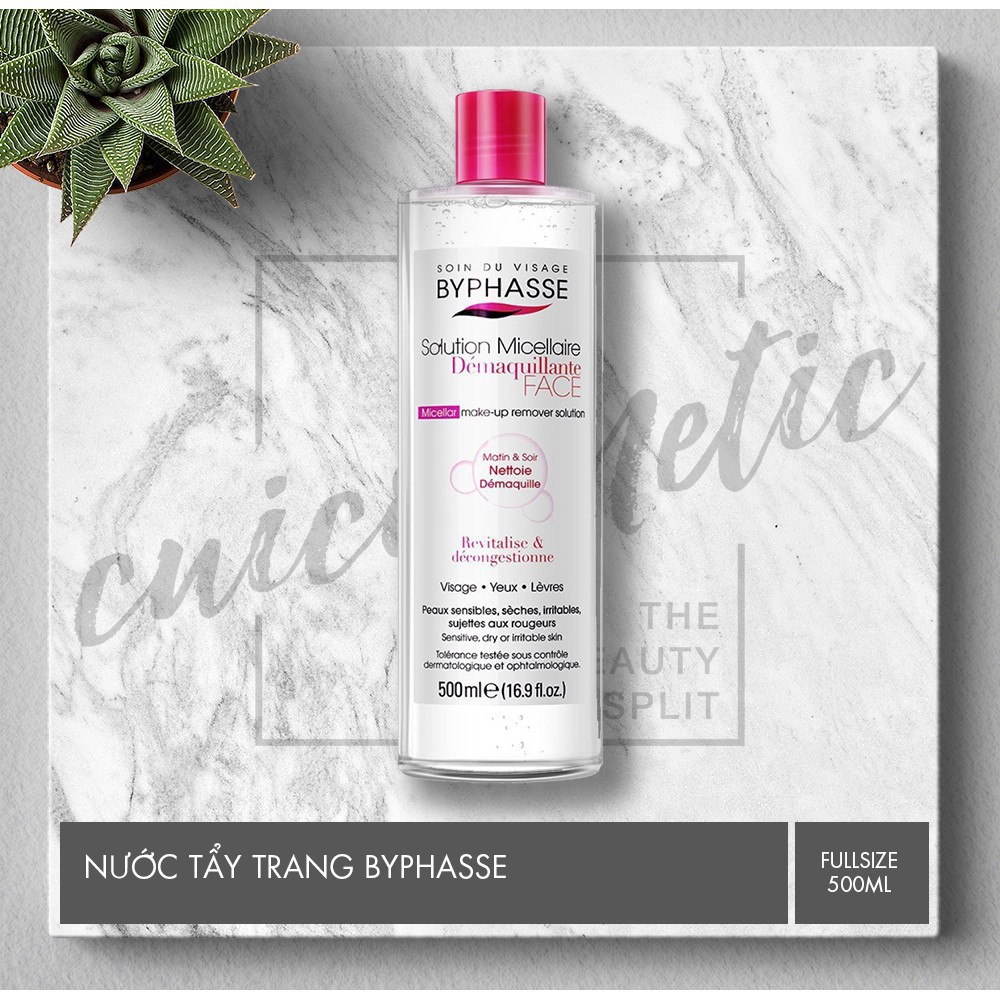 Nước tẩy trang BYPHASSE Solution Micellaire Face