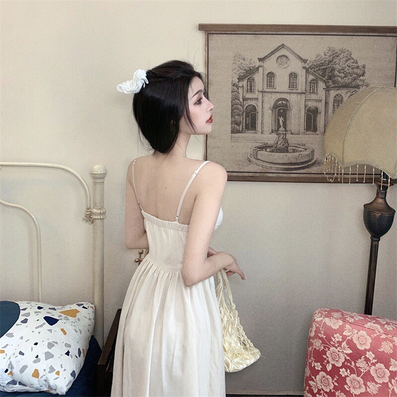 Váy maxi đũi hai dây trắng Anna (4 ảnh cuối feedback) | BigBuy360 - bigbuy360.vn