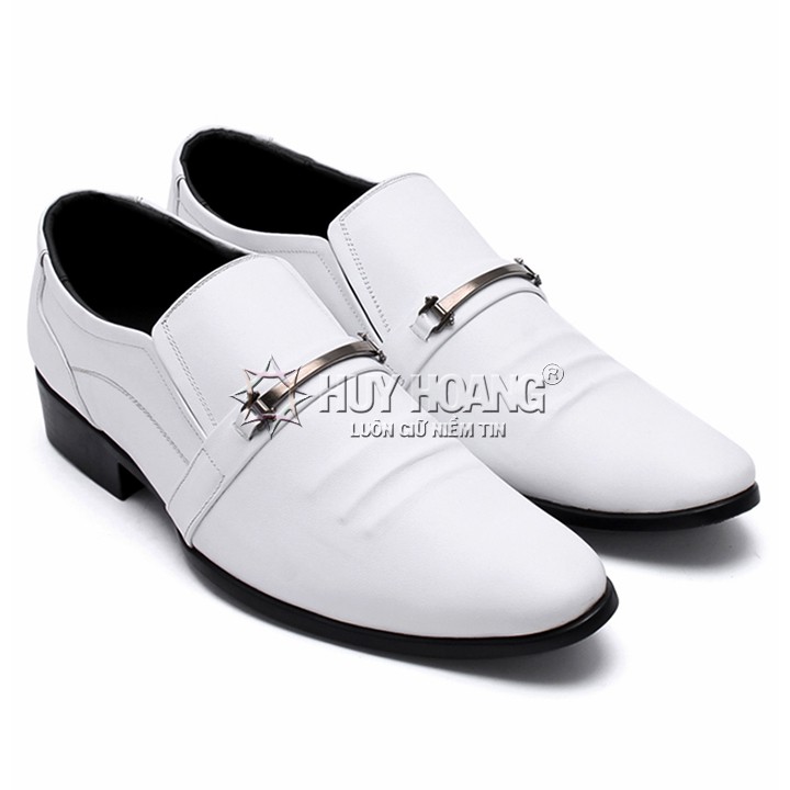 Giày nam da bò màu trắng PH7135
