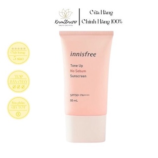 [Hàng Chính Hãng]Kem chống nắng kiềm dầu nâng tone innisfree KoreaStore247
