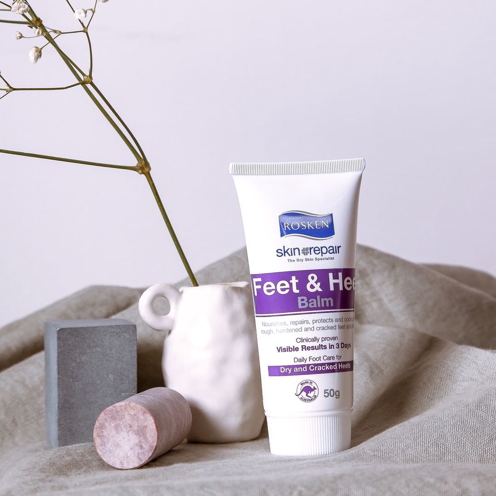 Rosken Feet & Heel Balm 50g - Gel Giảm Nứt Gót Chân & Ngăn Ngừa Chai Sạn.