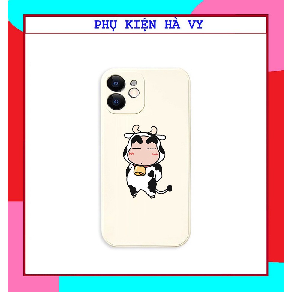 Ốp lưng hình bò cute cạnh vuông giả ip12 5/5s/6/6plus/6s/7/7plus/8/8plus/x/xr/xs/11/12/pro/max