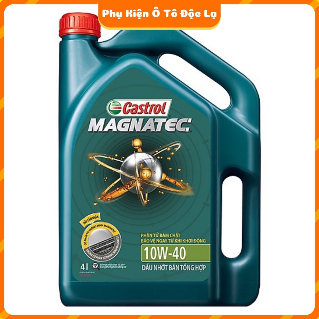 Dầu nhớt Castrol MAGNATEC tổng hợp 4 lít 10w- 40 hàng chính hãng 