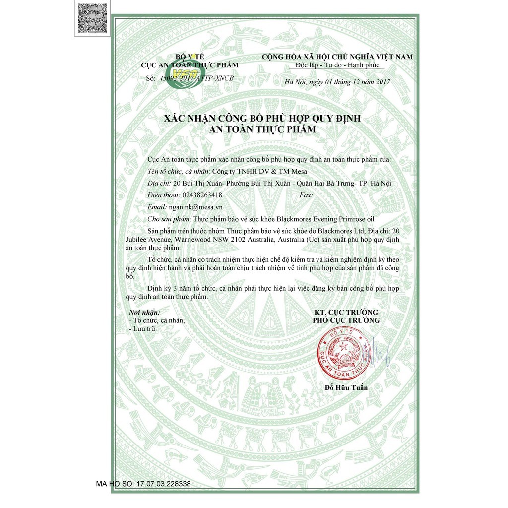 Tinh dầu hoa anh thảo Blackmores Evening Primose Oil của Úc hộp 190 viên