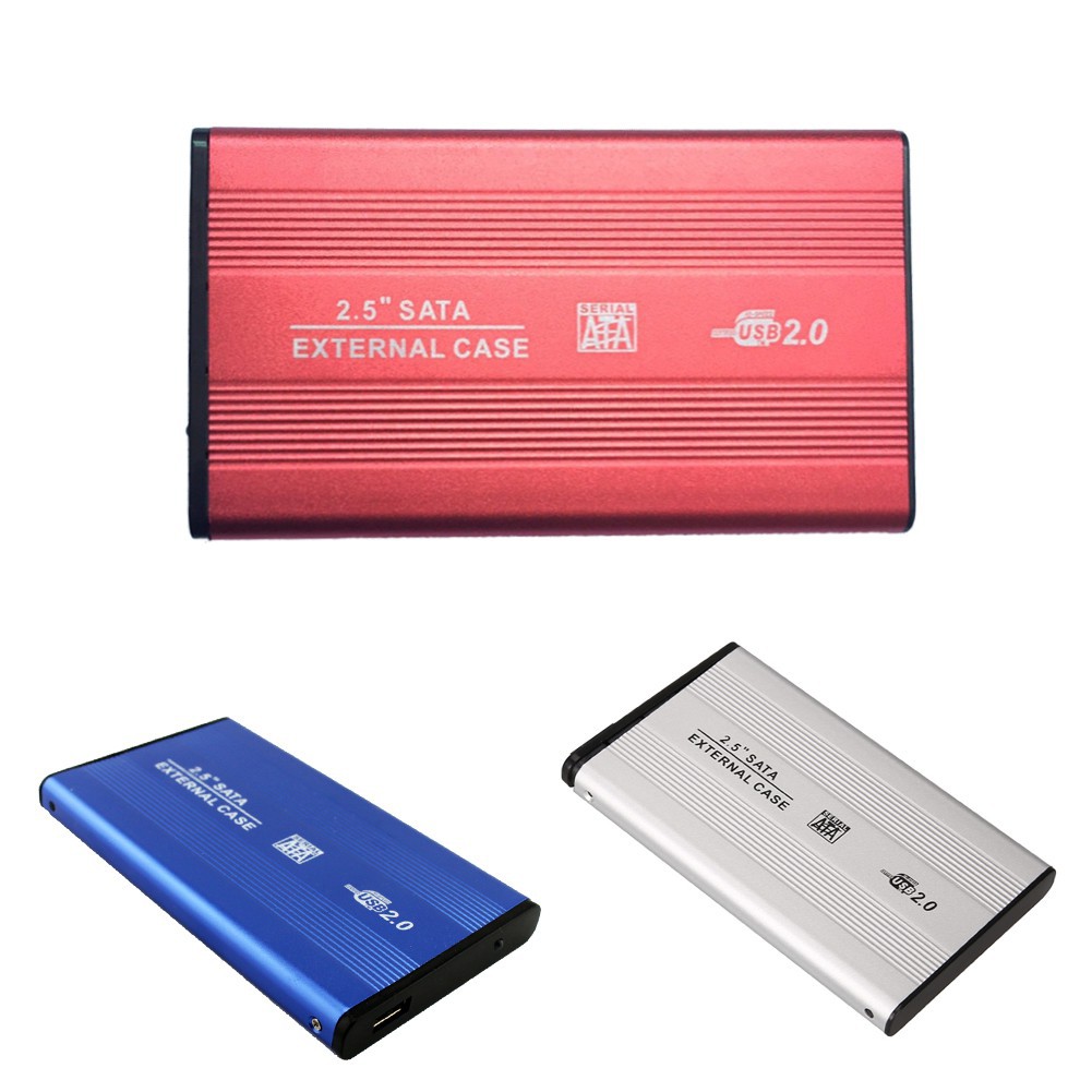 Hộp ổ đĩa cứng di động bên ngoài USB 2.0 2,5 inch bên ngoài bằng nhôm | BigBuy360 - bigbuy360.vn