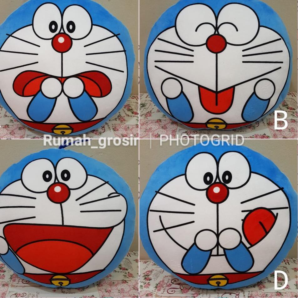 Gối Ôm Hình Doraemon Mặt Cười Xinh Xắn