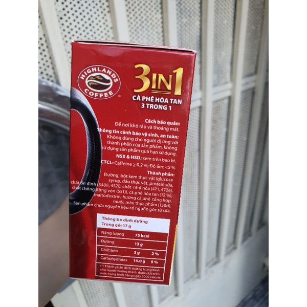 [Quận 10 giao nhanh] cà phê 3in1 highland hộp thơm ngon | BigBuy360 - bigbuy360.vn