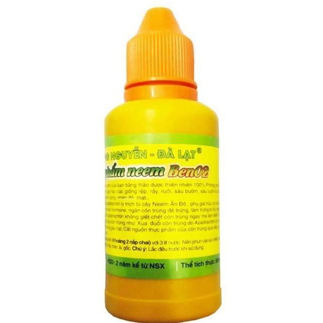 Chế Phẩm Hùng Nguyễn NEEM BEN02 - Chuyên Phòng Chống Côn Trùng Sâu Bọ - 80ml