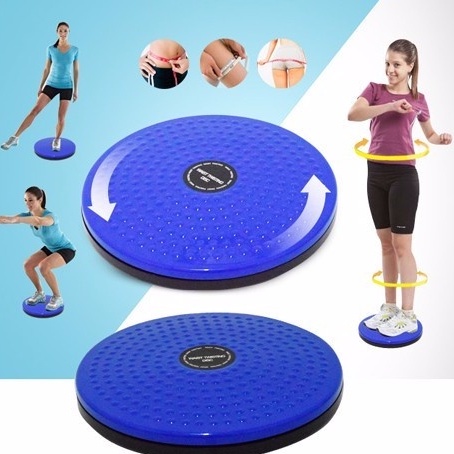 Đĩa xoay eo tập thể dục 360 độ bàn xoay tập cơ bụng eo thon giảm cân tại nhà phòng gym có hạt masssage bàn chân