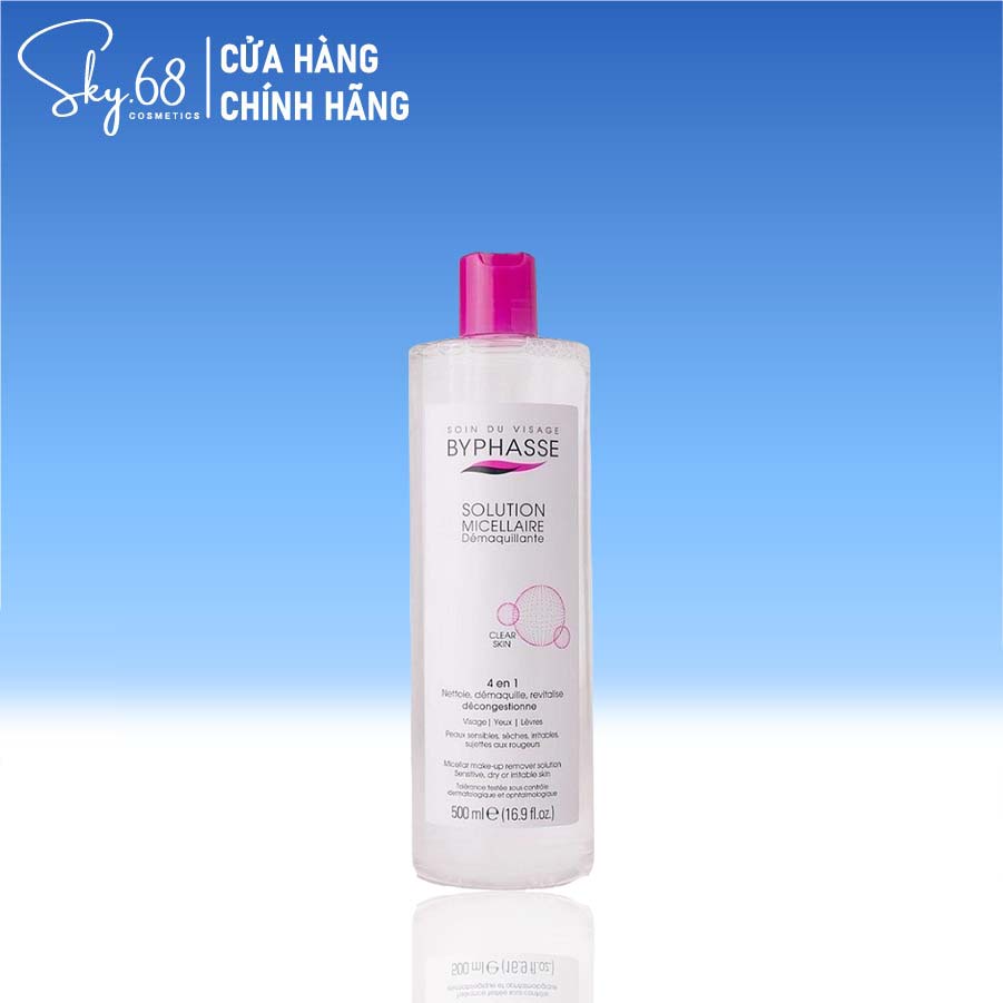 Nước tẩy trang Byphasse Micellar Make-up Remover Solution 500ml ( Hàng chính hãng )