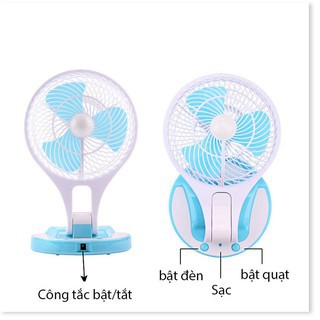 Quạt Mini Fan tích điện 2 trong 1 Model HT- 5580