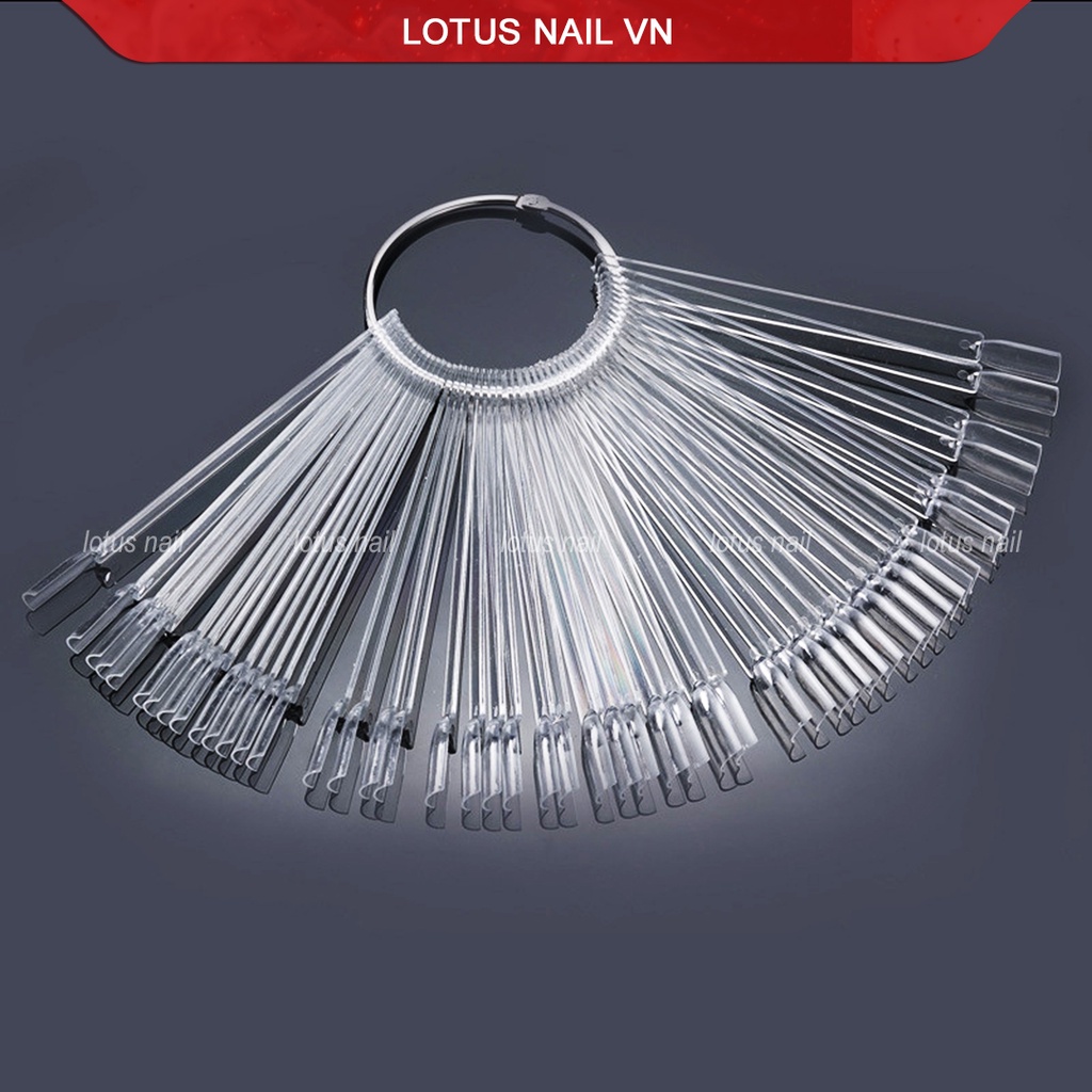 Que móng vuông làm mẫu nail, học nail túi 50 que