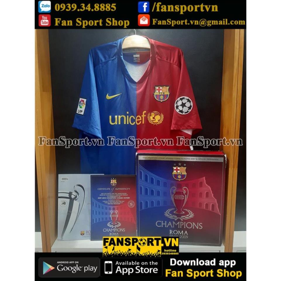 Box áo đấu shirt Barcelona Champion League Winner 2009 jersey limited 0192 ! ,