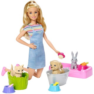 Búp Bê Barbie Mini Kèm Thú Cưng