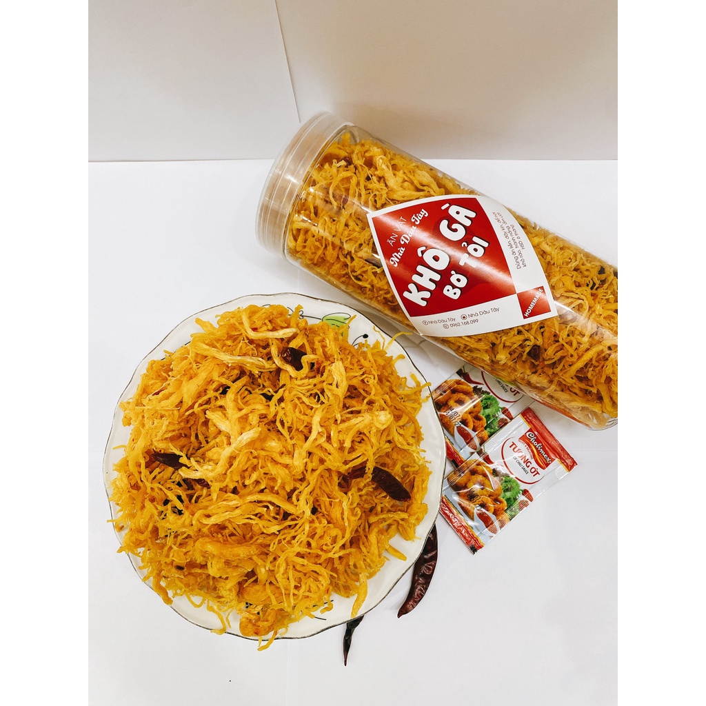 250G Khô Gà Vị Bơ Tỏi Thơm Ngon Ăn Vặt Nhà Dâu Tây | BigBuy360 - bigbuy360.vn