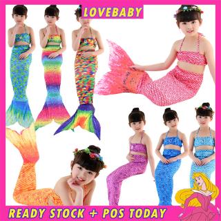 Đồ Bơi Cho Trẻ Em Gái Đồ Bơi Bikini Trang Phục Nàng Tiên Cá